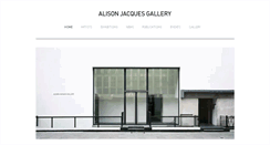 Desktop Screenshot of alisonjacquesgallery.com