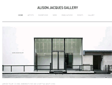 Tablet Screenshot of alisonjacquesgallery.com